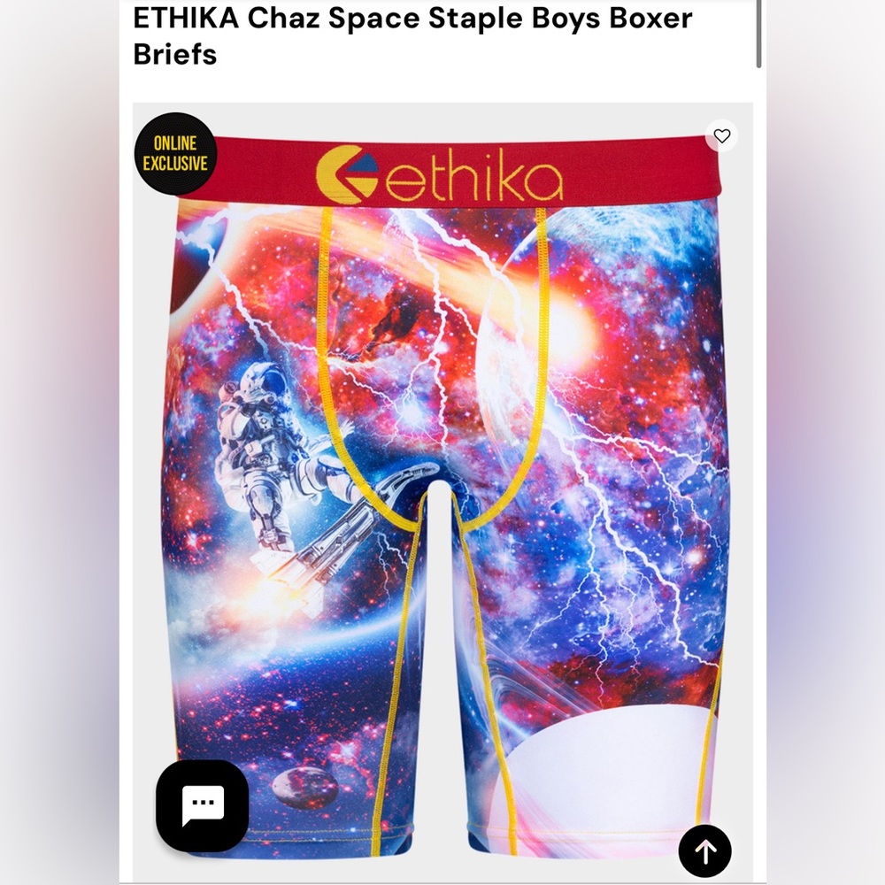 NWT BOYS Ethika Staple “CHAZ SPACE” (BLST2542)